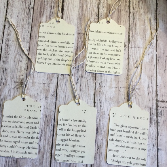 Harry Potter set of 5 Handmade Gift Tags - Picture 3 of 4